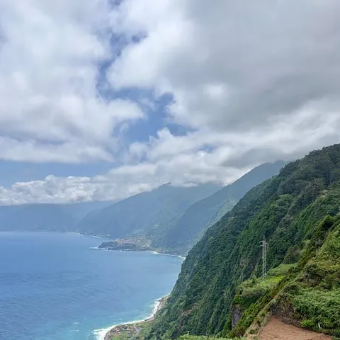The north coast cliffs of west Madeira